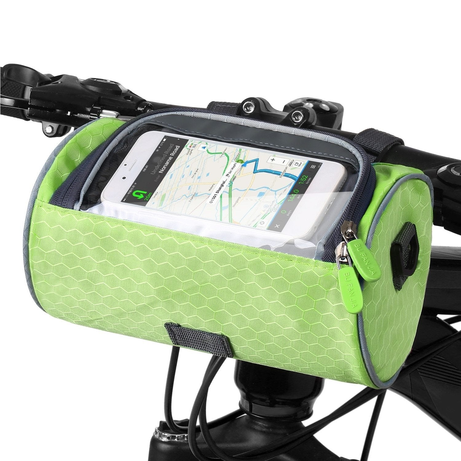 Sac de guidon pratique pour vélo avec porte-smartphone et matériau résistant à l'eau