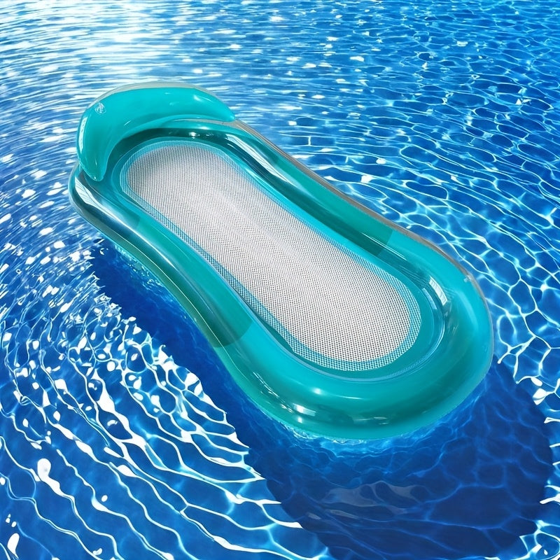 Matelas gonflable de piscine avec dossier et surface en maille pour la détente dans l'eau