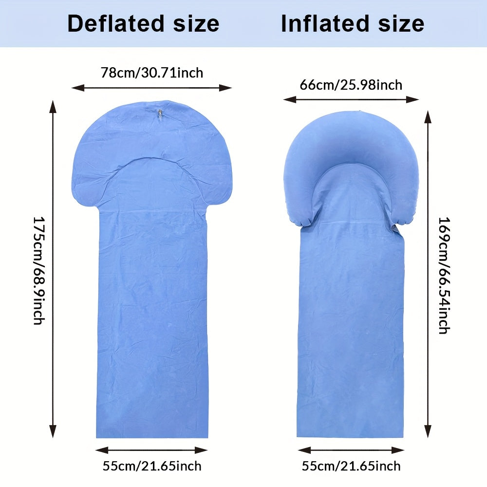 Matelas de plage gonflable confortable avec appui-tête pour la plage et le camping