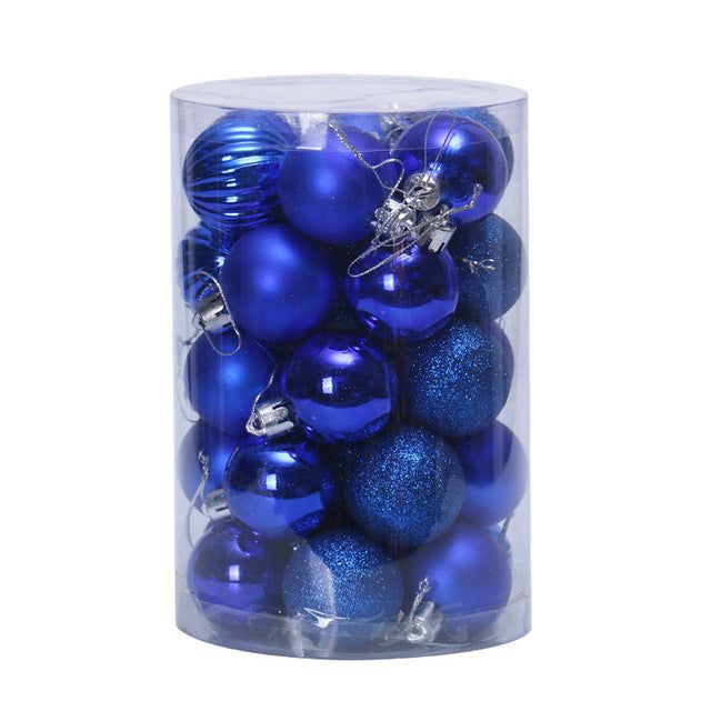 Ensemble de 34 boules de Noël 4 cm Décorations de Noël