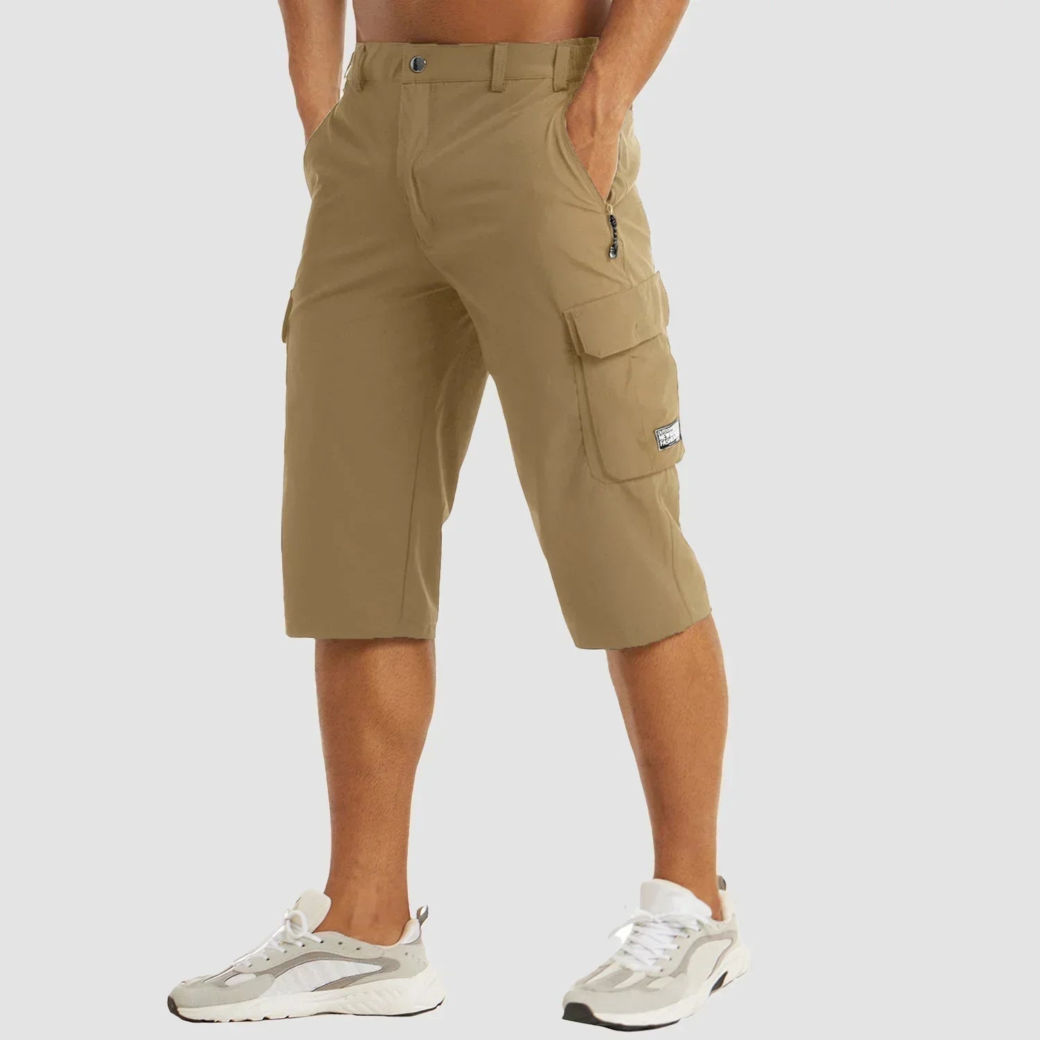 Shorts cargos pour hommes fonctionnels en tissu respirant et poches pratiques