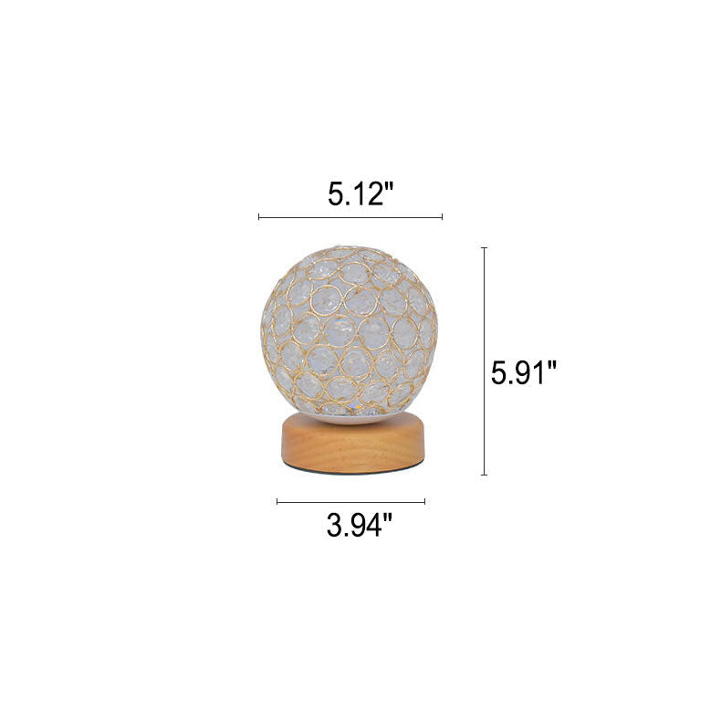 Lampe de table de chevet LED ronde rechargeable par USB NovaGlow dans un style minimaliste moderne