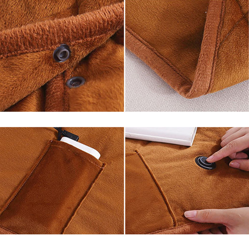 Scanto | CozyCharge – Couverture chauffante USB portable pour une chaleur instantanée n'importe où