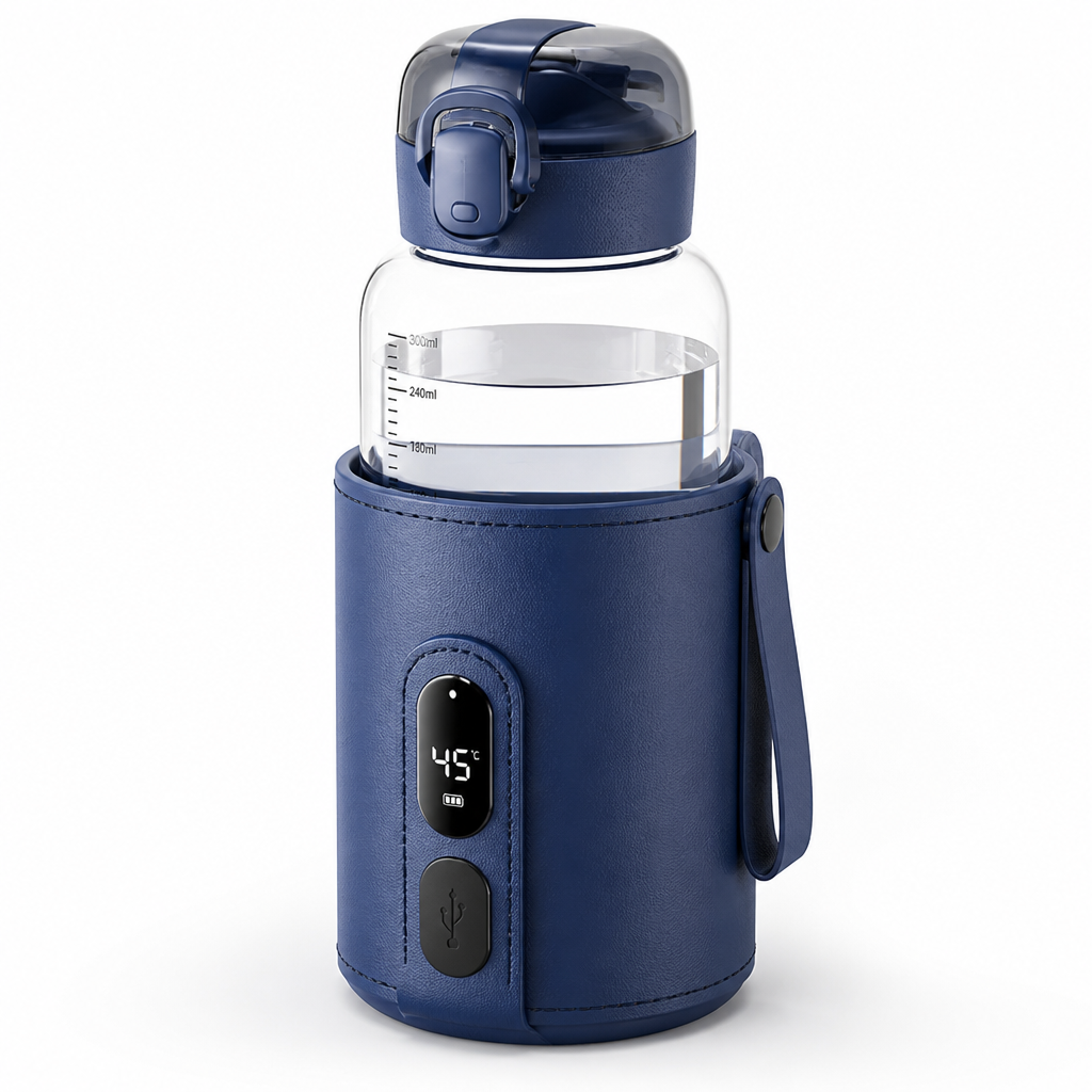 Chauffe-biberon nomade rechargeable USB avec écran LED