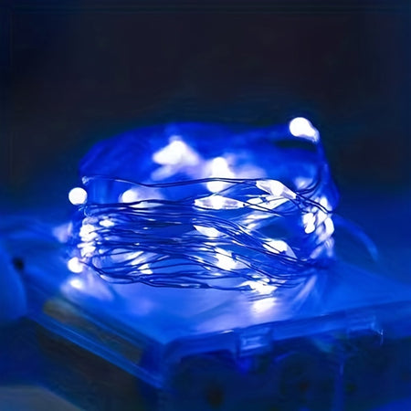 Guirlande lumineuse à piles en fil de cuivre