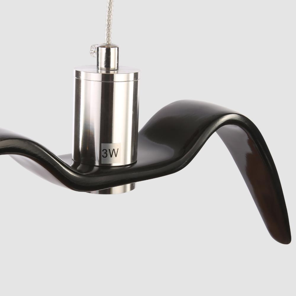 Lampe à suspension LED Vogeldesign en résine d'aluminium blanc noir 3000K 4000K 6000K lampe à suspension murale minimaliste et organique | Sansotis