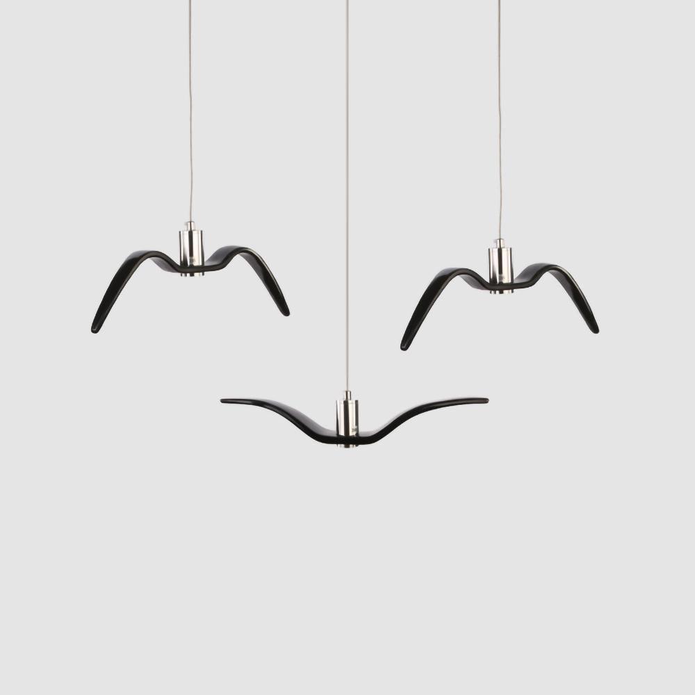 Lampe à suspension LED Vogeldesign en résine d'aluminium blanc noir 3000K 4000K 6000K lampe à suspension murale minimaliste et organique | Sansotis