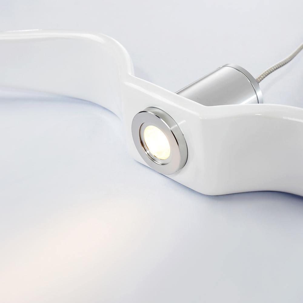 Lampe à suspension LED Vogeldesign en résine d'aluminium blanc noir 3000K 4000K 6000K lampe à suspension murale minimaliste et organique | Sansotis