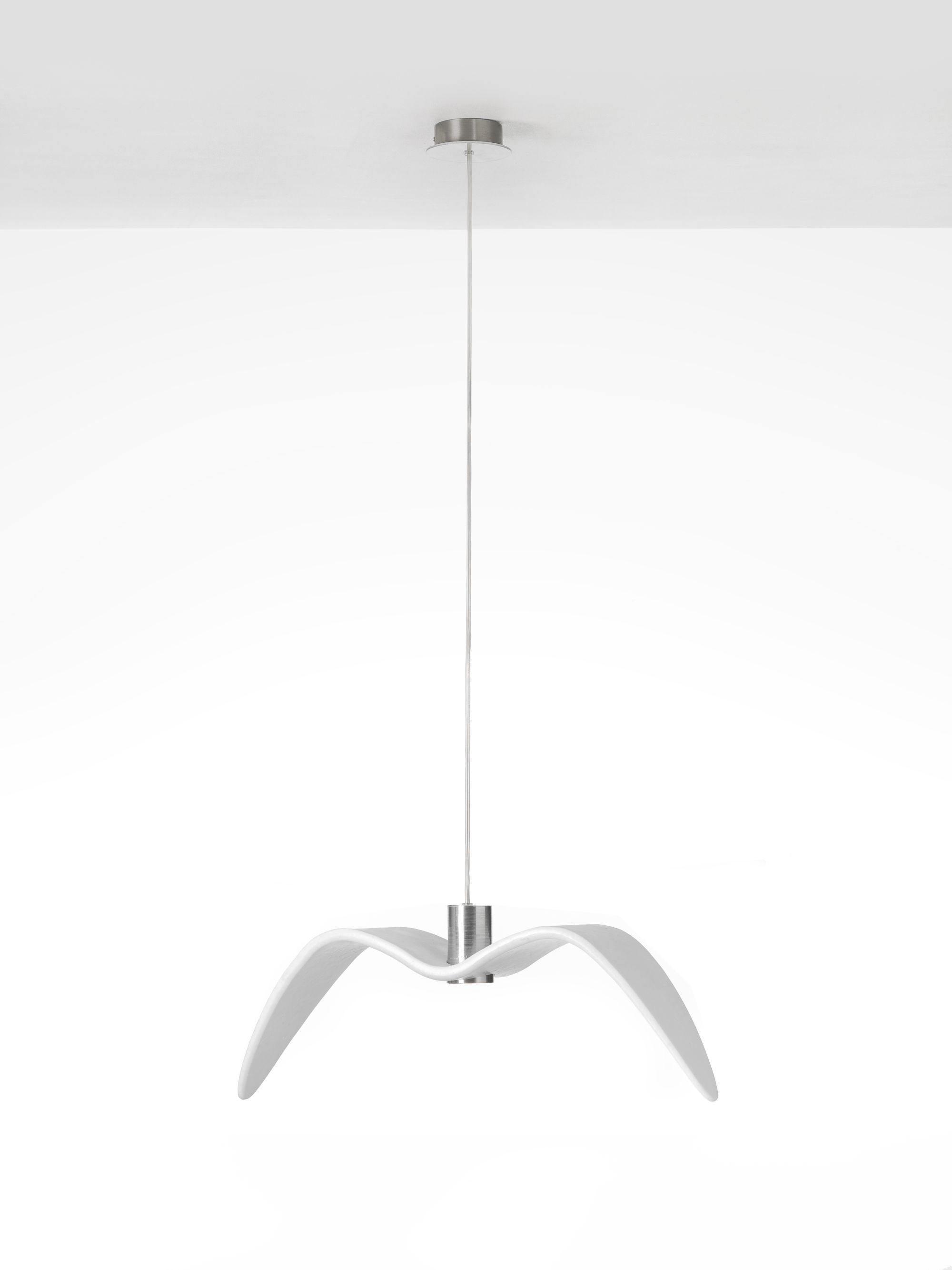 Lampe à suspension LED Vogeldesign en résine d'aluminium blanc noir 3000K 4000K 6000K lampe à suspension murale minimaliste et organique | Sansotis