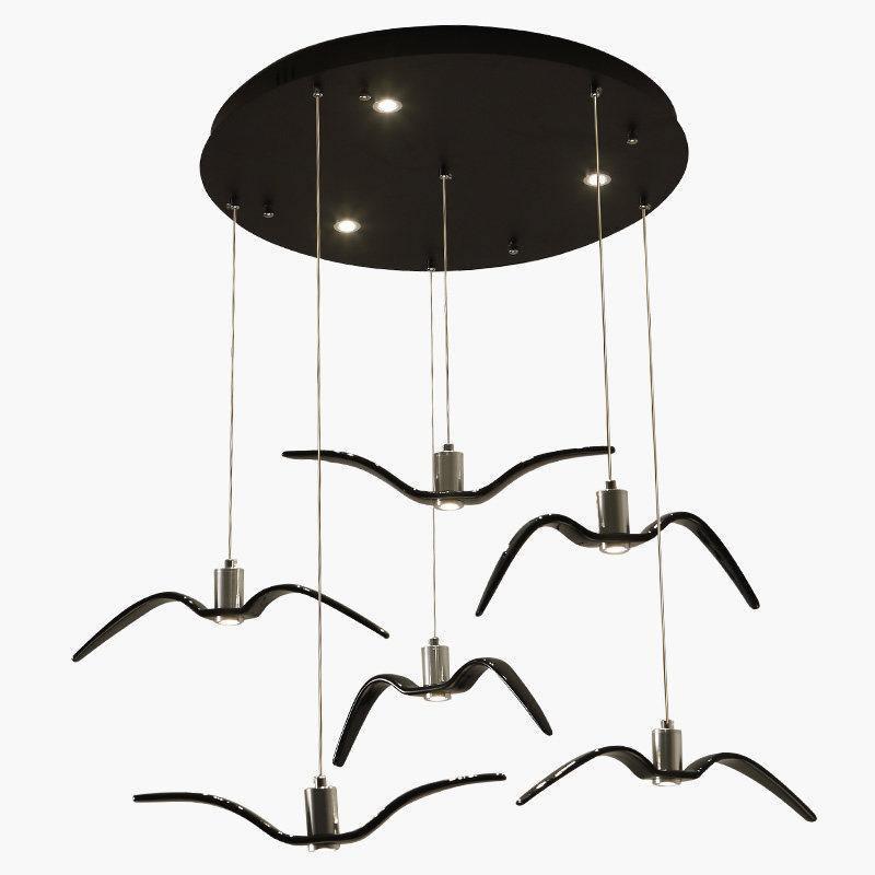 Lampe à suspension LED Vogeldesign en résine d'aluminium blanc noir 3000K 4000K 6000K lampe à suspension murale minimaliste et organique | Sansotis