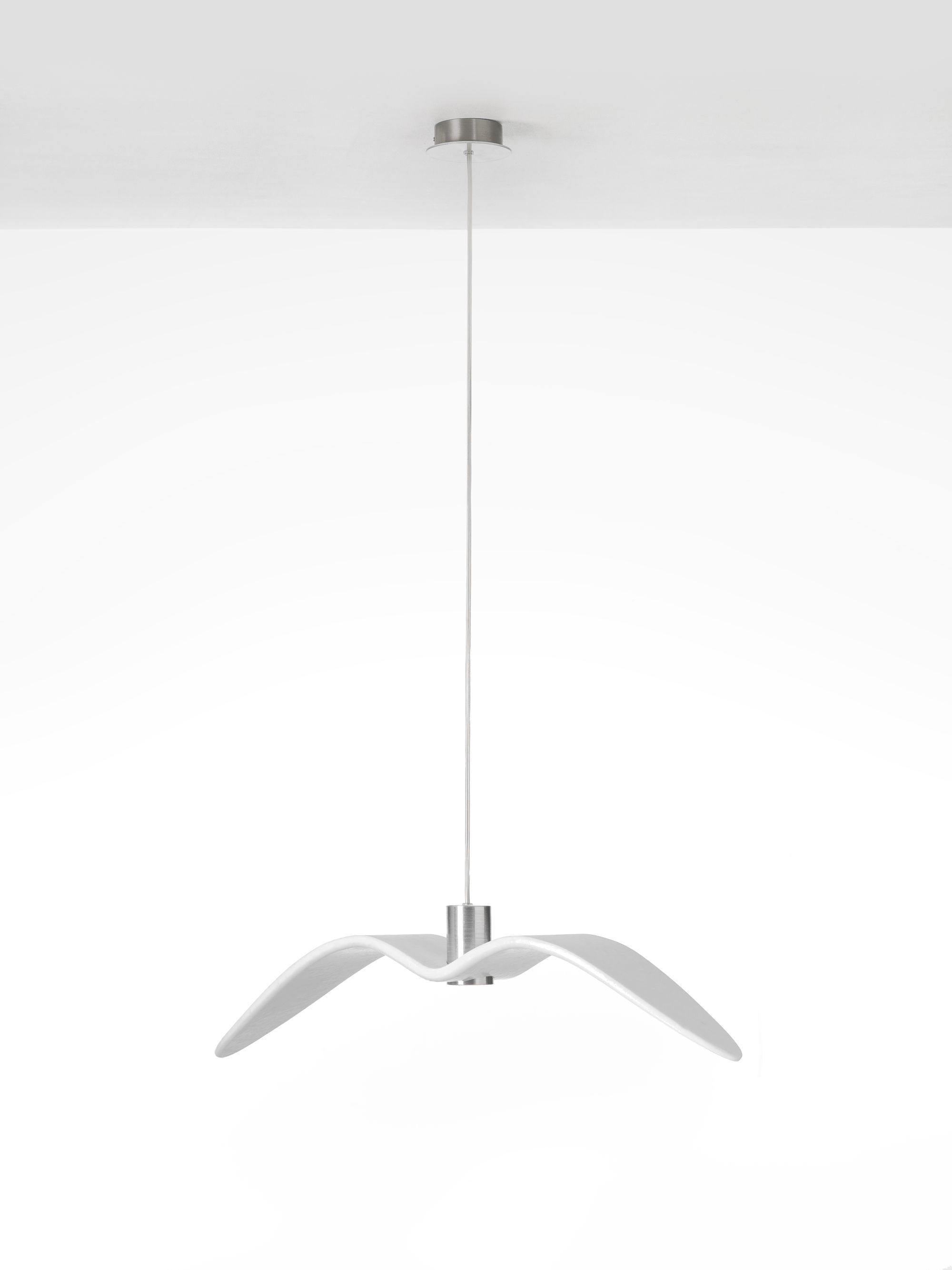 Lampe à suspension LED Vogeldesign en résine d'aluminium blanc noir 3000K 4000K 6000K lampe à suspension murale minimaliste et organique | Sansotis