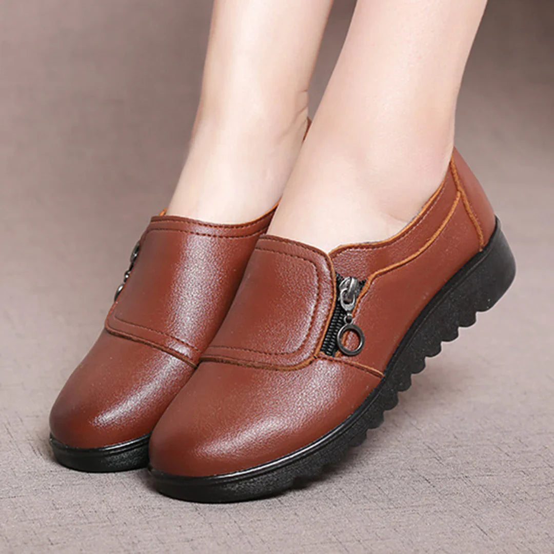 Mocassin Orthopedique en Cuir | Pieds Détendus, Amorti, Confort