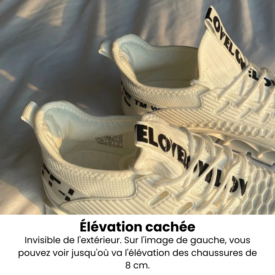 SadoperFly – Sneakers Rehaussantes Invisibles +8CM | Confort, Style & Confiance au Quotidien
