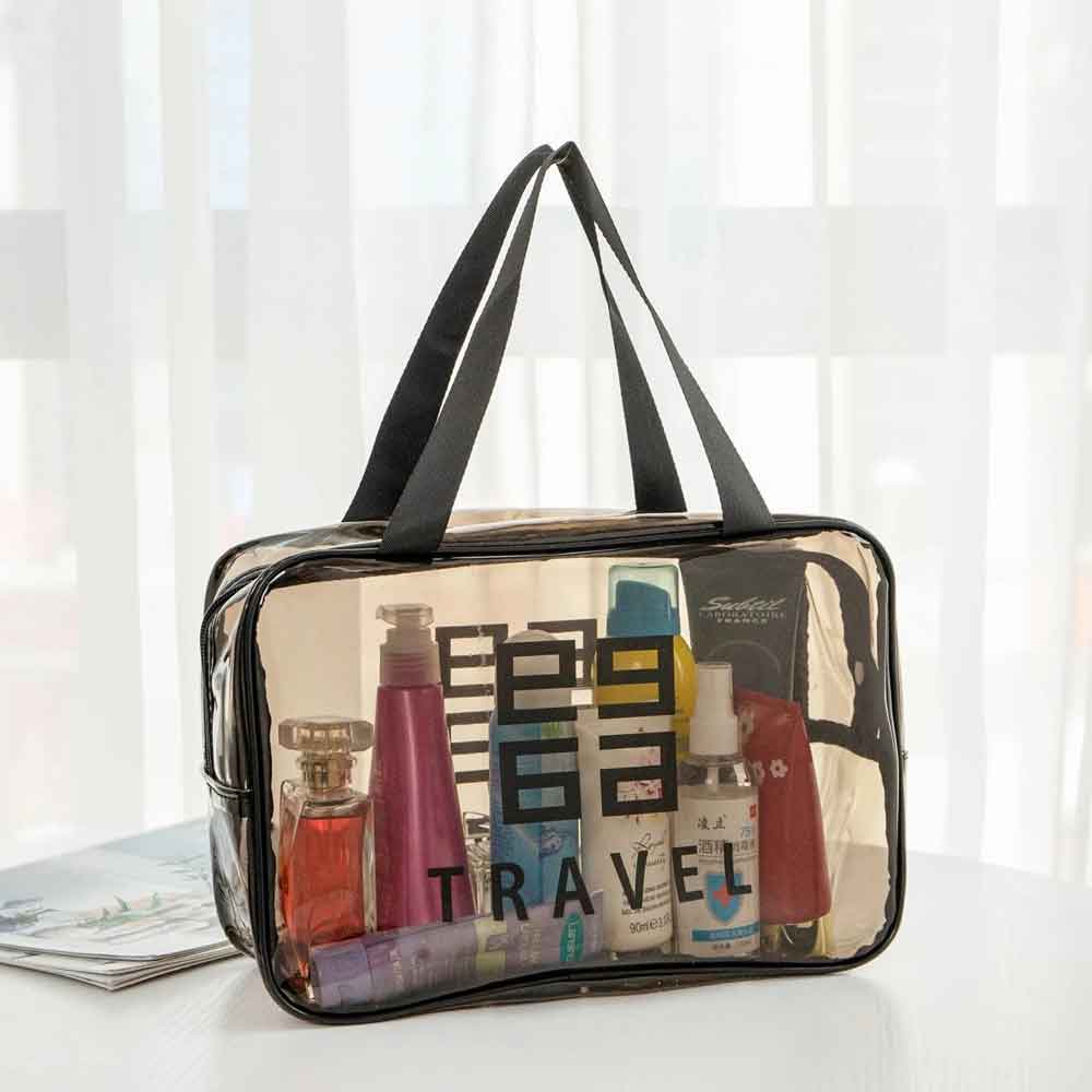Organisateur transparent pour trousse de toilette de voyage