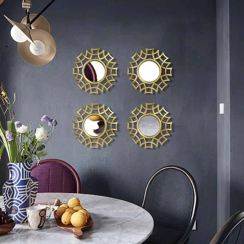 Scanto | Décoration murale luxueuse avec miroir irrégulier pour intérieurs modernes