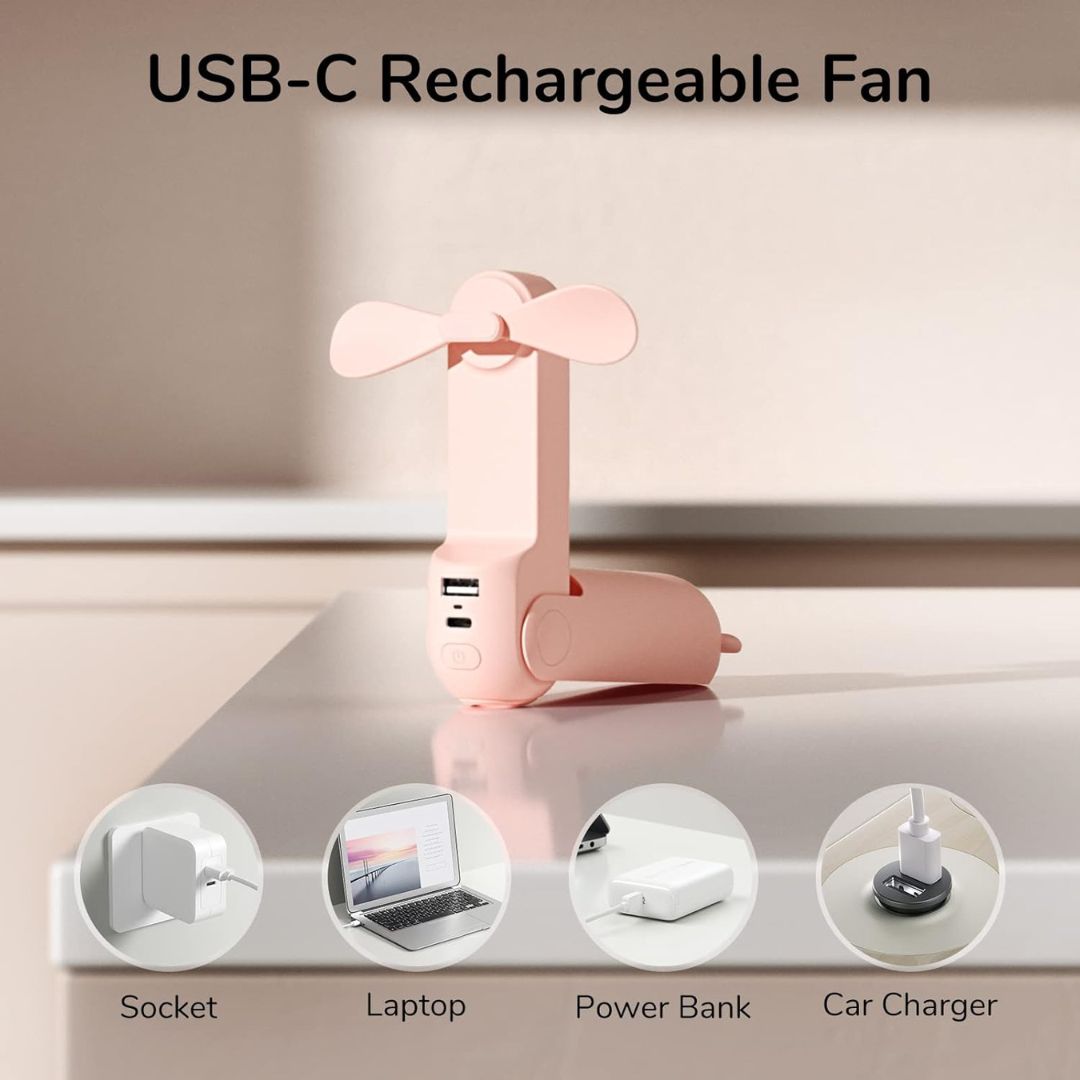 Mini ventilateur tenant dans la main