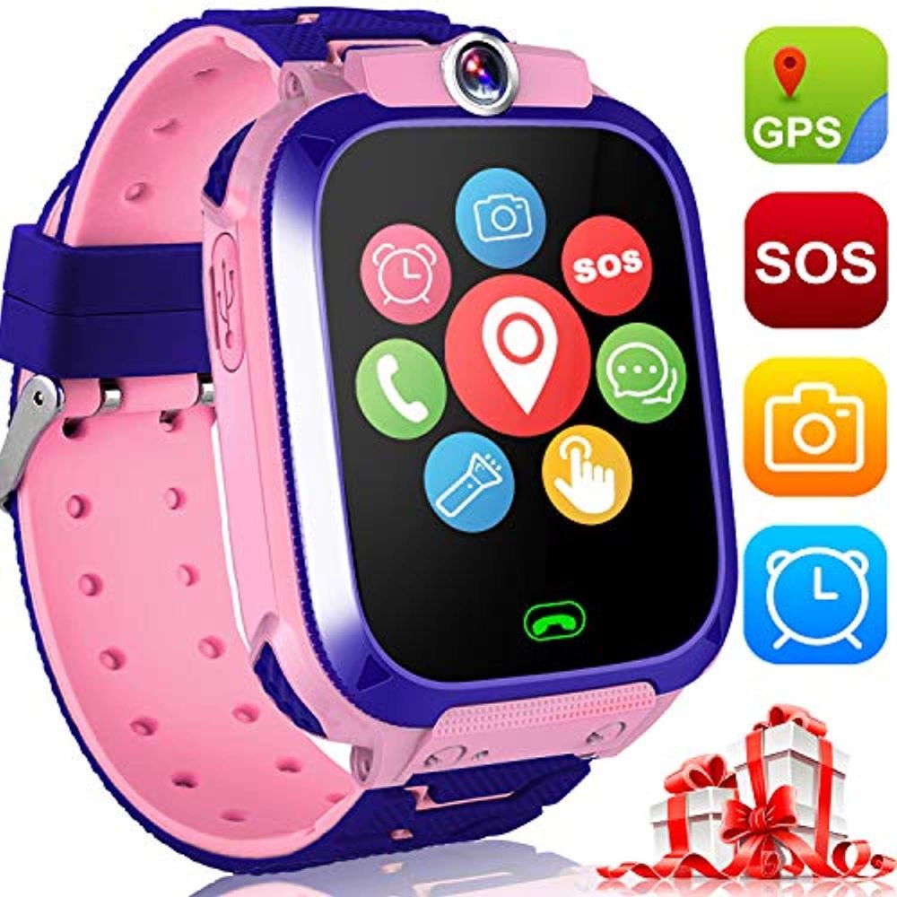 Montre Connectée Enfant avec GPS, Caméra et Touche SOS