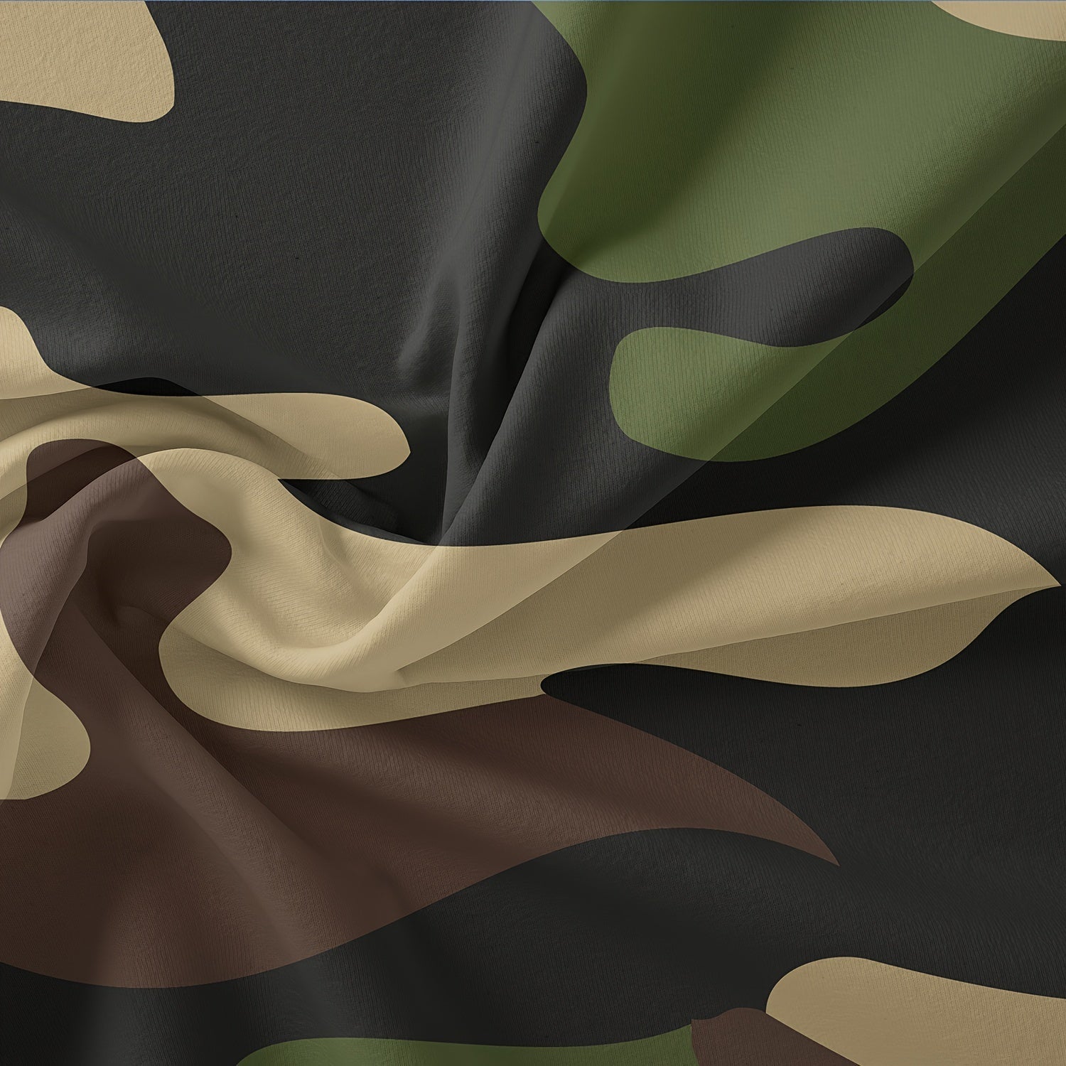Ensemble de literie camouflage moderne | Mélange de coton à motif militaire