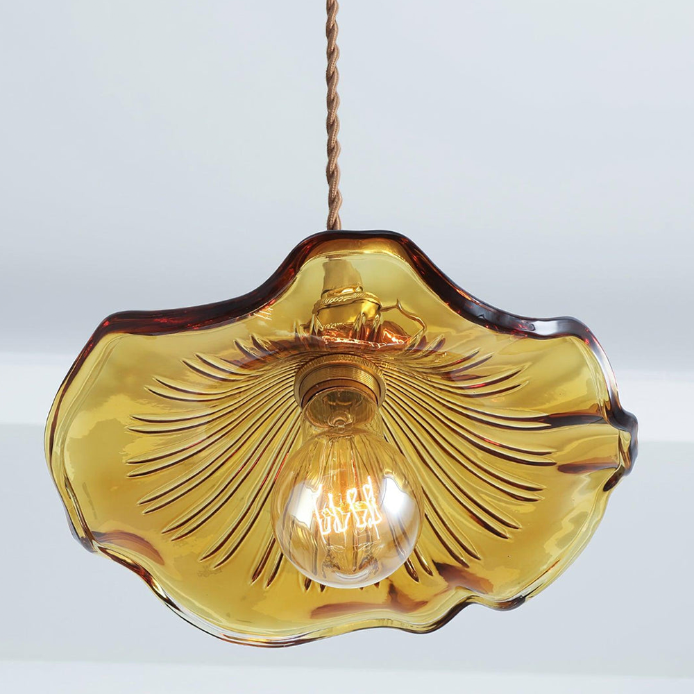 Lampe à suspension en verre Bloem LED Design Pendellamp Wit Woonkamer Slaapkamer Eetkamer Sfeerverlichting | Sansotis