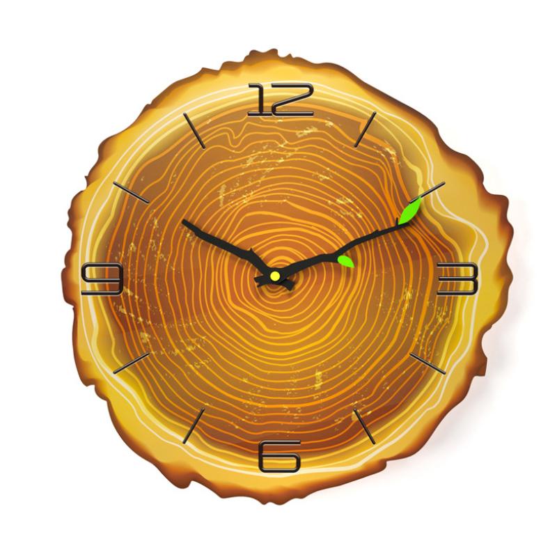 Horloge murale à trois anneaux