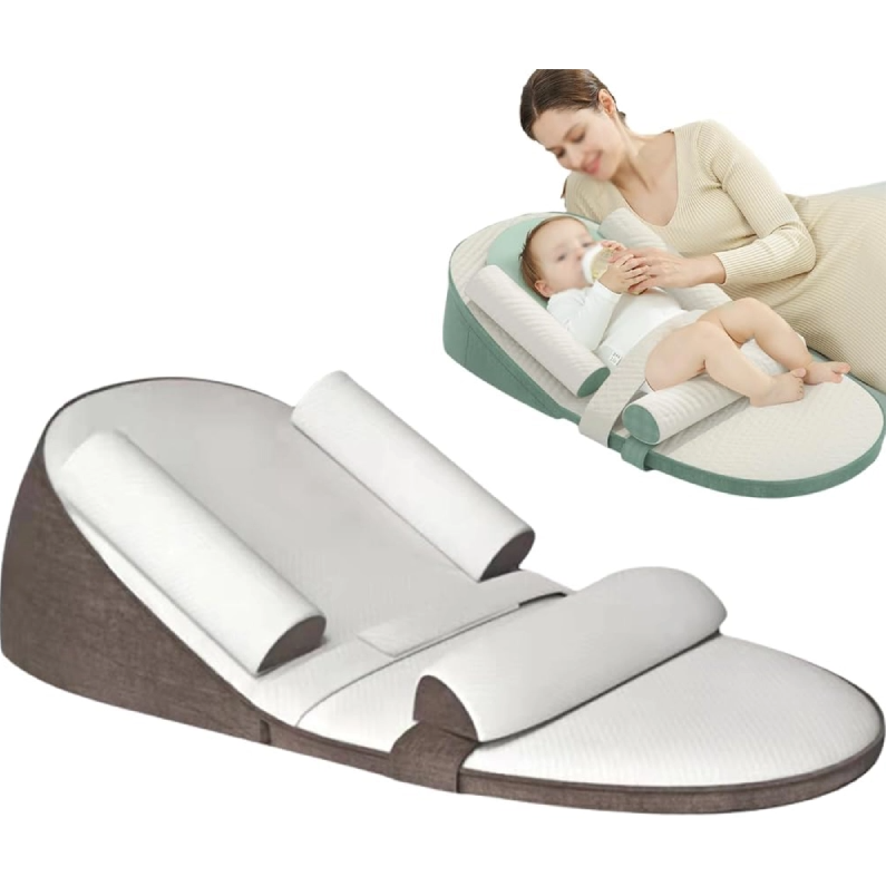 Coussin incliné pour nouveau-né vu de côté
