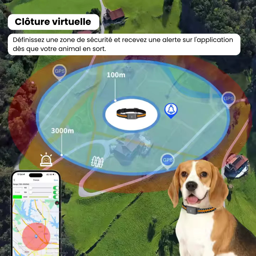 Narsago™ Collier GPS Chien – Suivi Haute Précision et Portée Illimitée