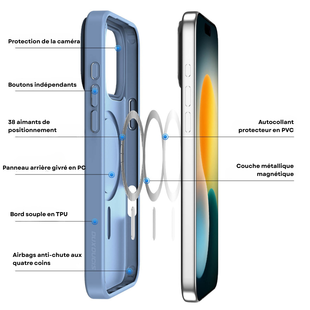 Coque Premium iPhone 17 MagSafe – Protection Fine & Robuste