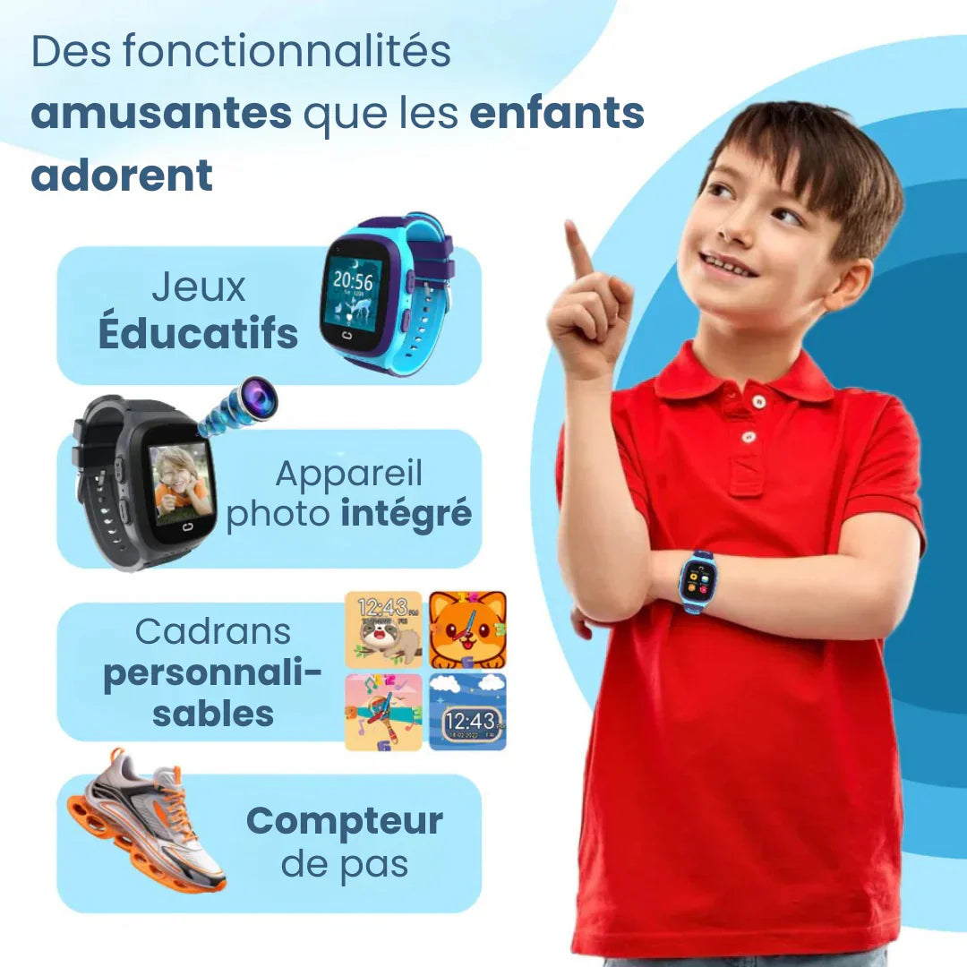 Montre GPS Connectée 4G Pour Enfant