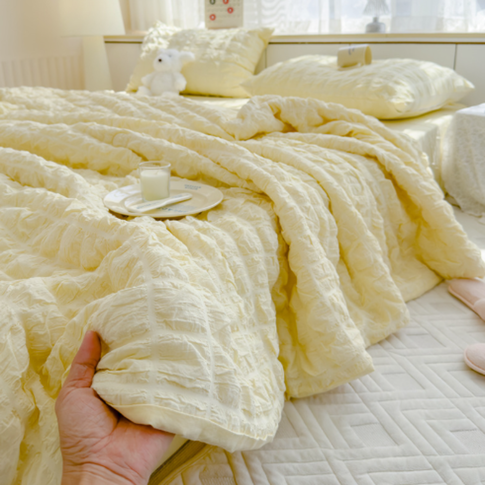 Parure de lit d'été légère – linge de lit respirant et doux pour des nuits agréables