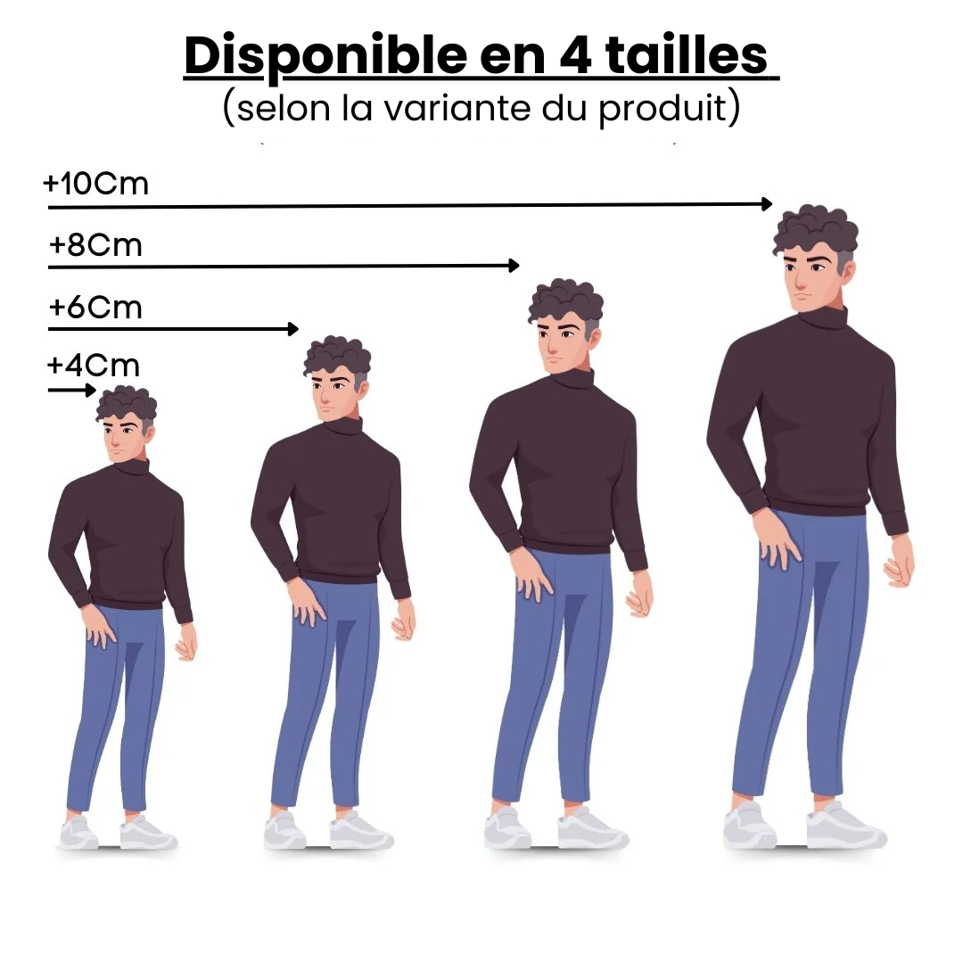 SkyBoosts – Sneakers Rehaussantes Invisibles +10CM | Confort, Style & Confiance au Quotidien