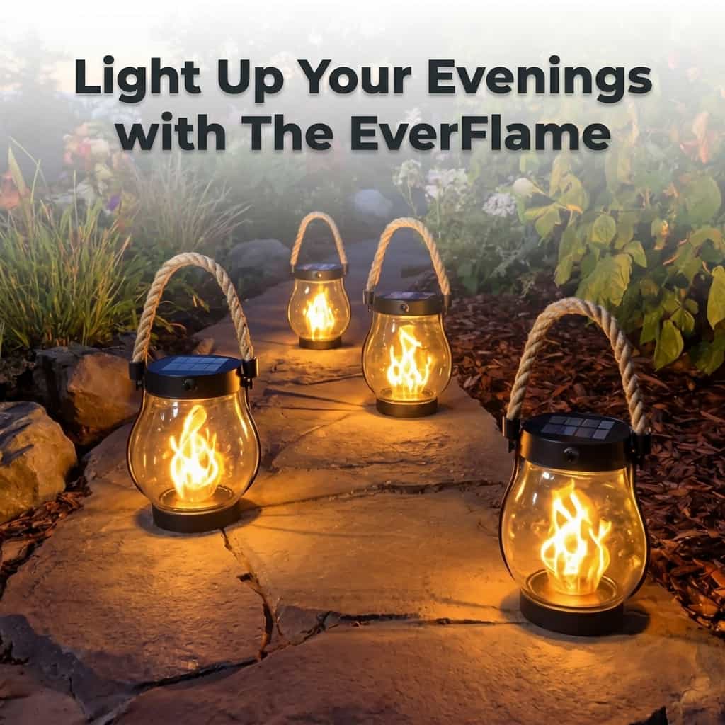 Lanterne Solaire EverFlame – Une Flamme Parfaite, Chaque Nuit