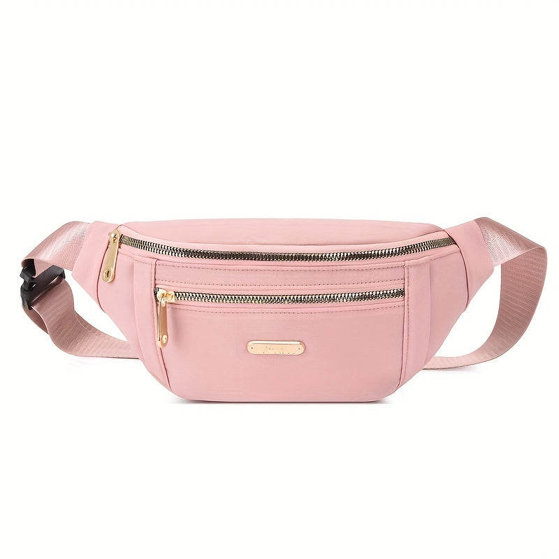 Sac banane léger pour femmes avec plusieurs poches zippées et une sangle réglable