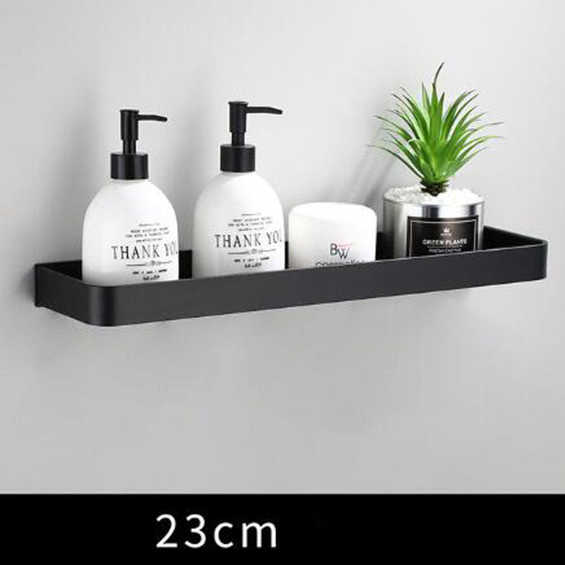 Étagère murale de salle de bain moderne | Conception en aluminium espace noir