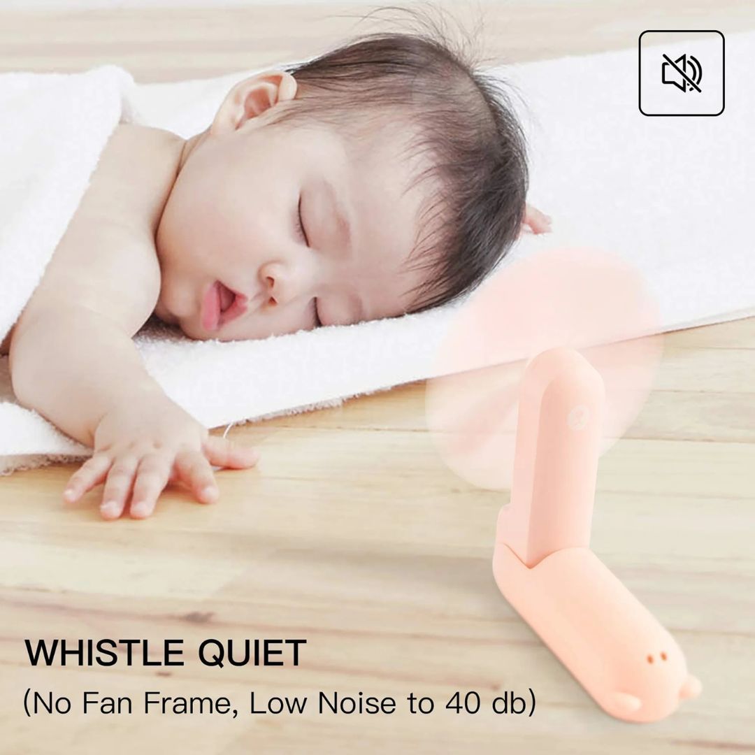 Ventilateur portable avec lumière allumée