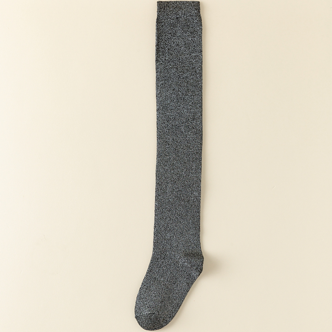 Chaussettes Hautes à Paillettes Brillantes Femme – Mode & Élégance au Quotidien