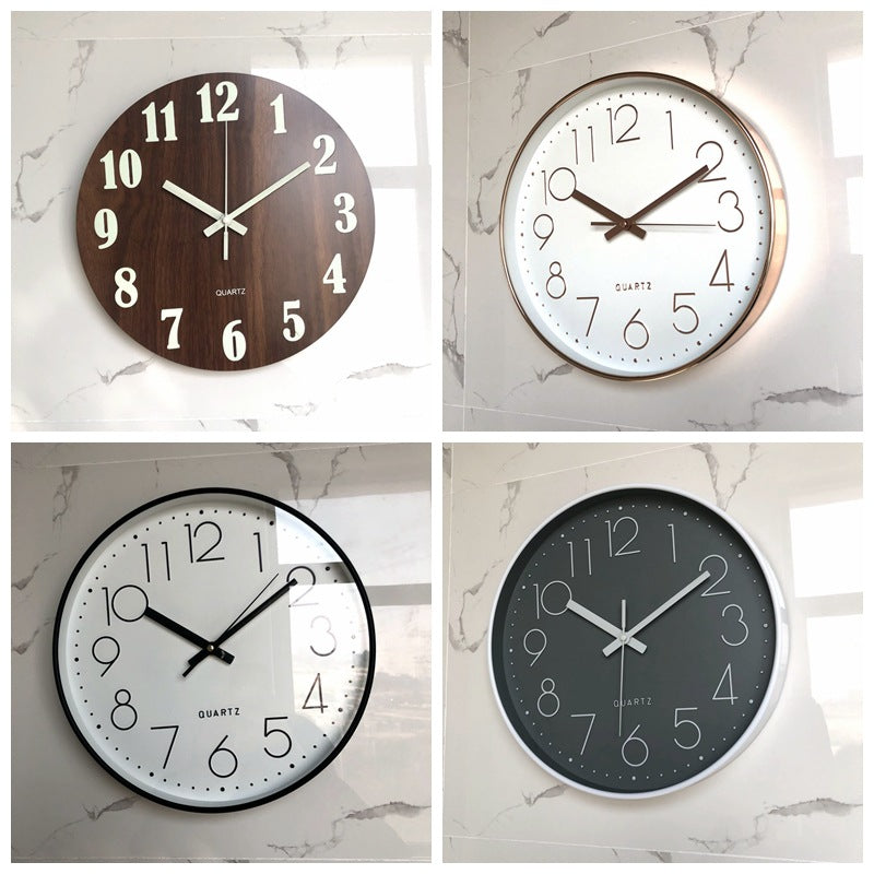 Horloge murale au design moderne en bois