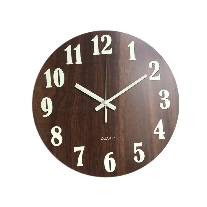 Horloge murale au design moderne en bois