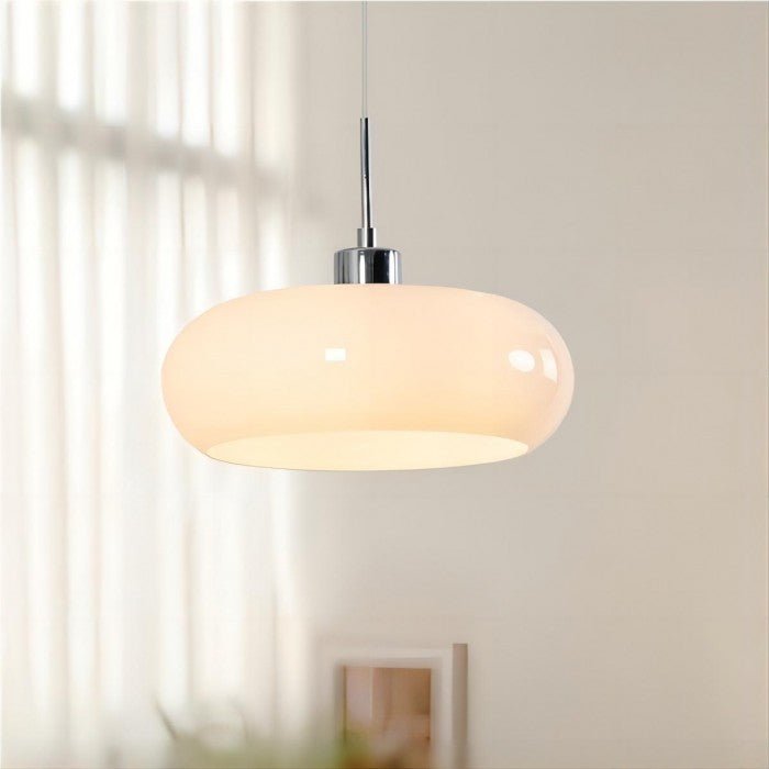 Lampe à suspension en verre de style Bauhaus, style nordique rétro