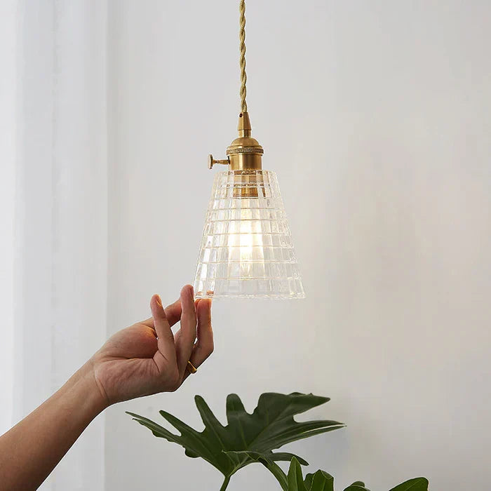 Lampe à suspension en verre - OpulentGlow