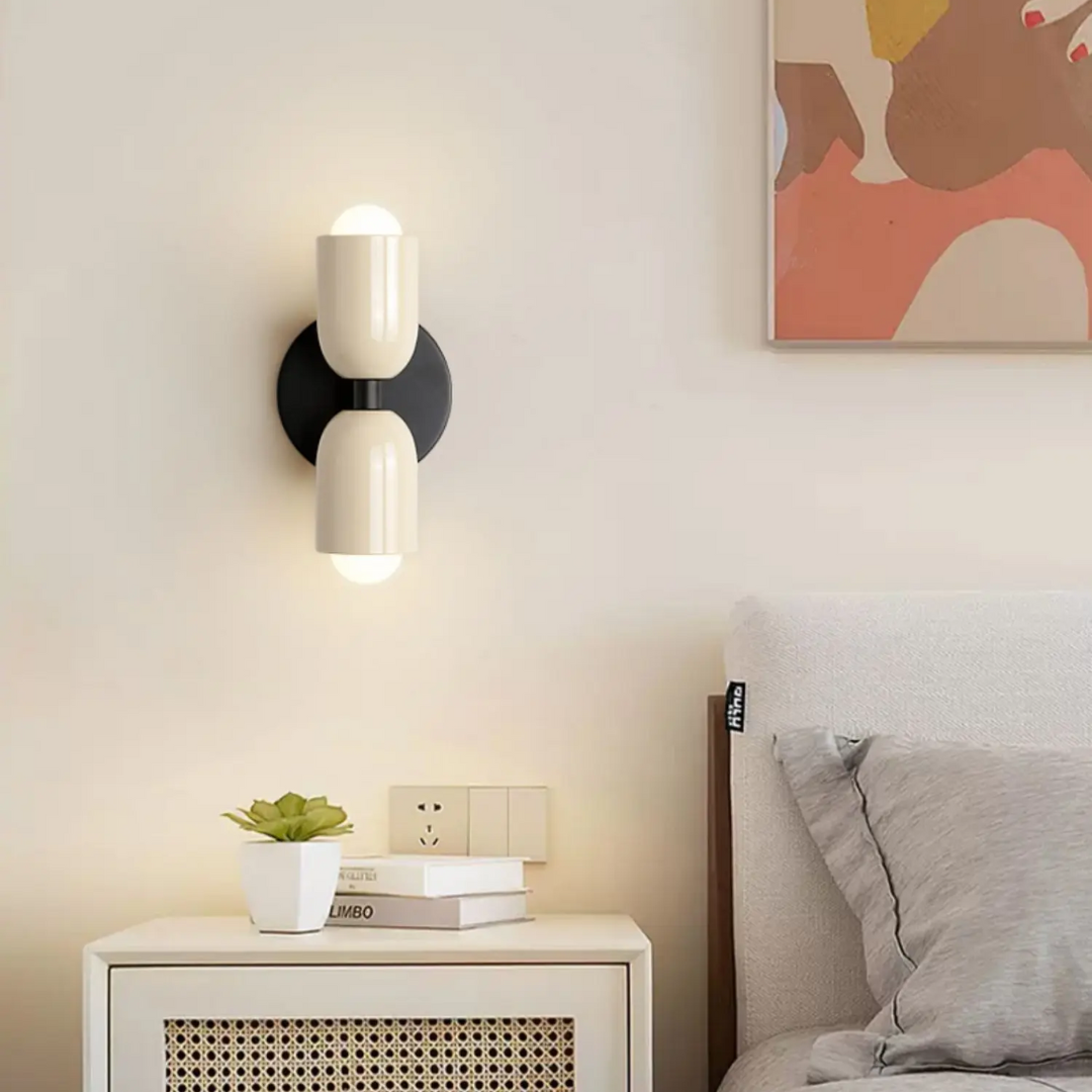 Applique Cylindre Moderne Minimaliste LED Blanc Chaud 21cm | Sansotis