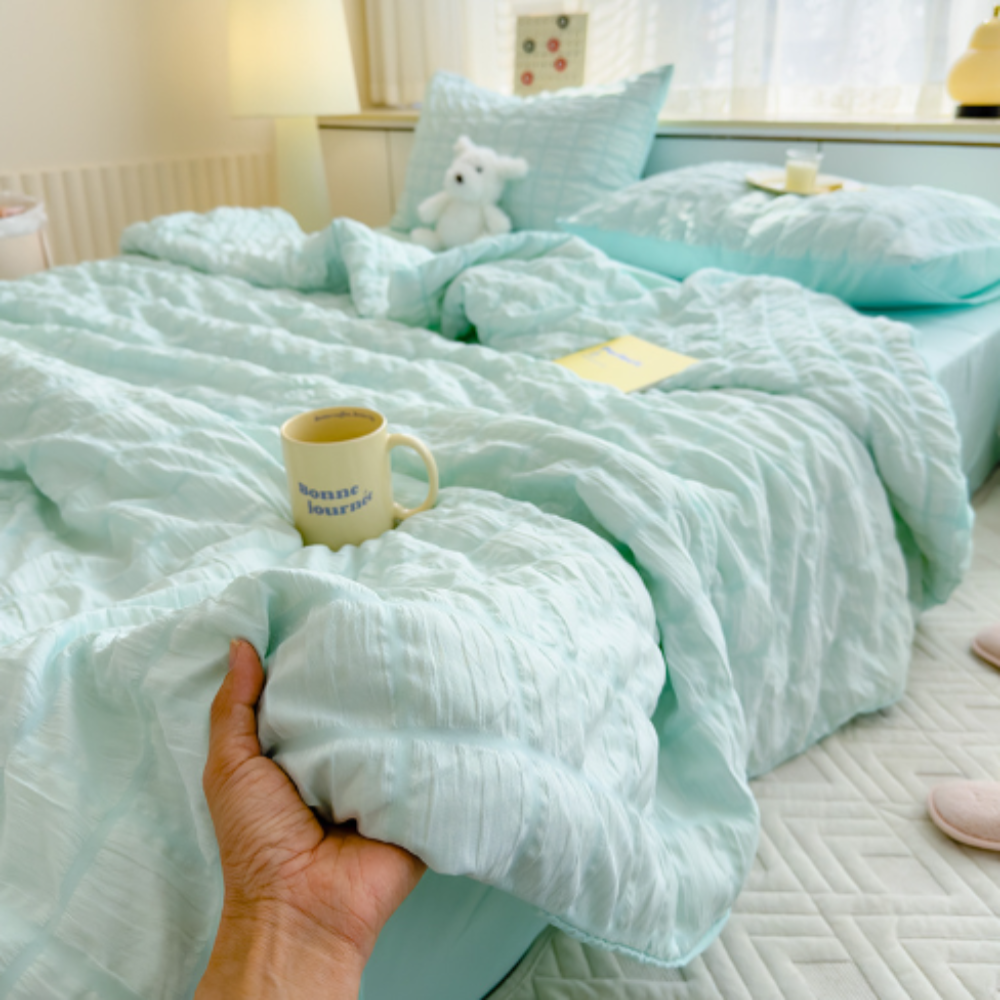 Parure de lit d'été légère – linge de lit respirant et doux pour des nuits agréables
