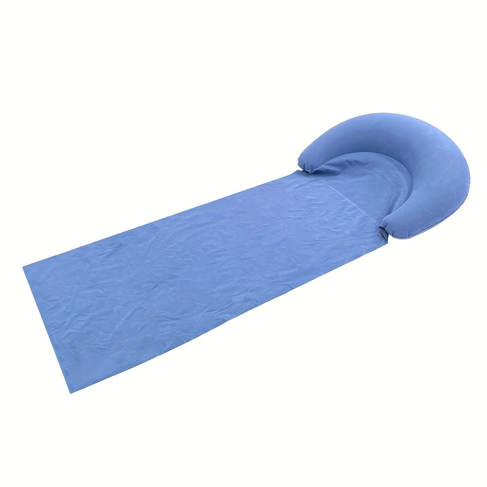 Matelas de plage gonflable confortable avec appui-tête pour la plage et le camping