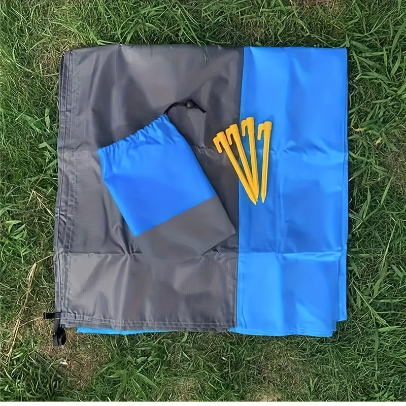 Serviette de plage grand format avec motif à rayures nautiques