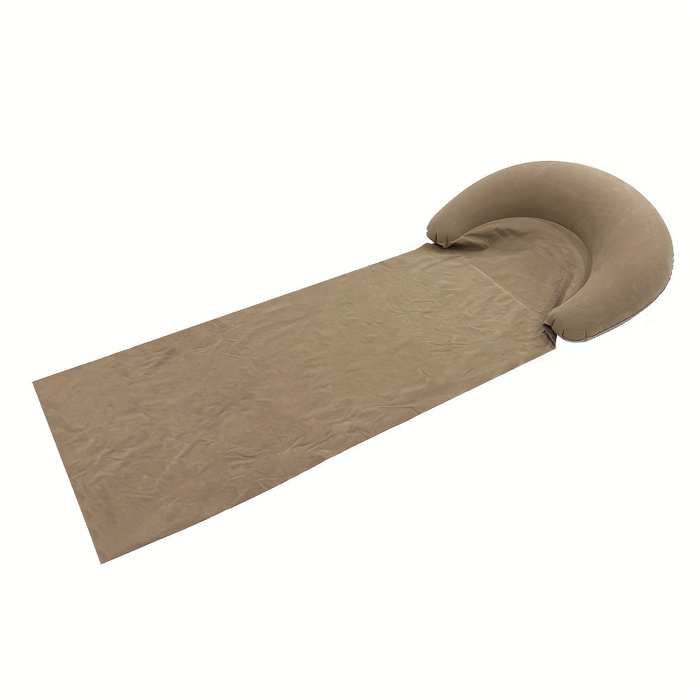 Matelas de plage gonflable confortable avec appui-tête pour la plage et le camping