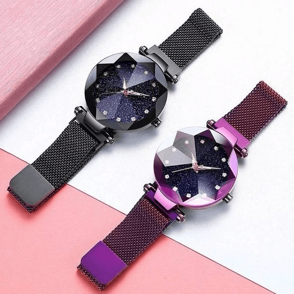 Montre à la mode pour dames ciel étoilé
