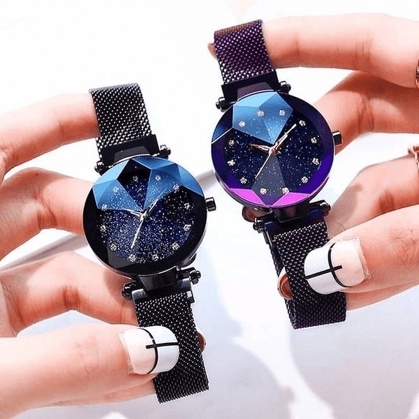 Montre à la mode pour dames ciel étoilé