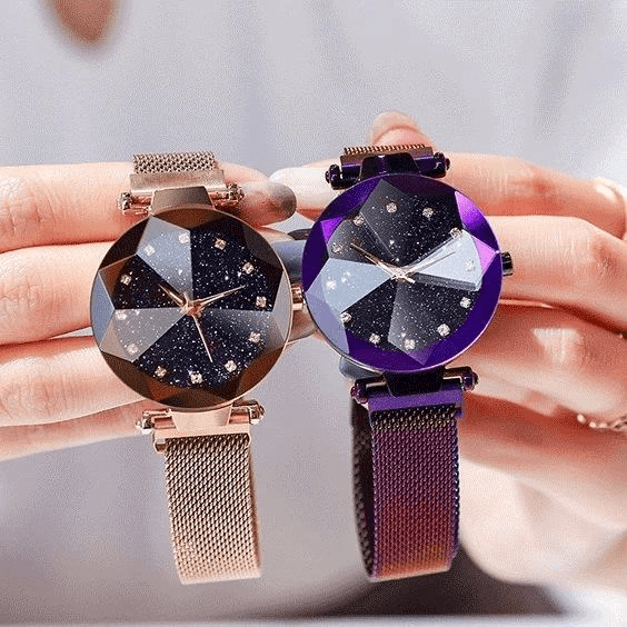 Montre à la mode pour dames ciel étoilé