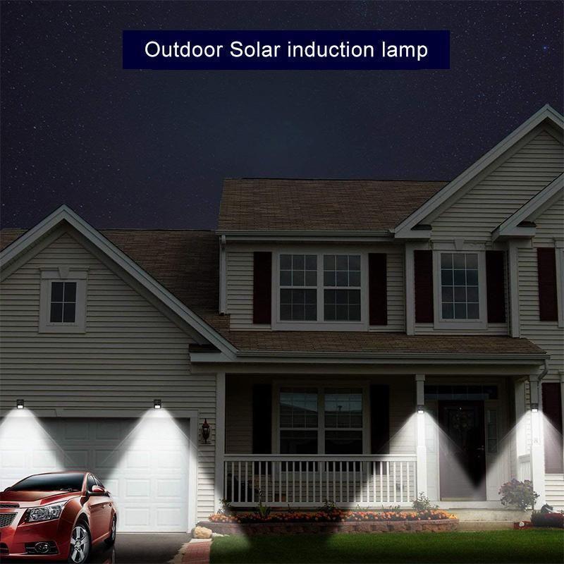 Lampes solaires d'extérieur à 20 LED, applique murale super lumineuse avec capteur de mouvement