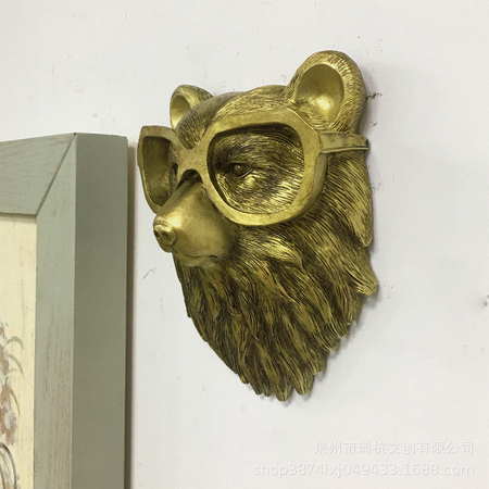 Décor mural animalier | Finition en laiton de style vintage
