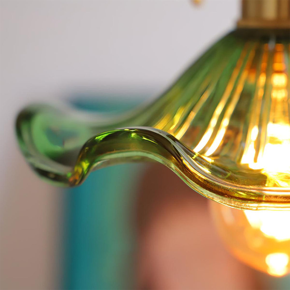 Lampe à suspension en verre Bloem LED Design Pendellamp Wit Woonkamer Slaapkamer Eetkamer Sfeerverlichting | Sansotis